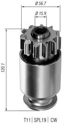 Pinion electromotor