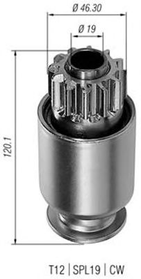 Pinion electromotor