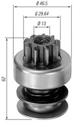 Pinion electromotor