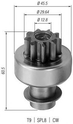 Pinion electromotor