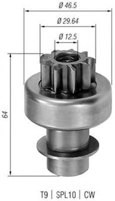 Pinion electromotor