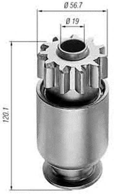 Pinion electromotor