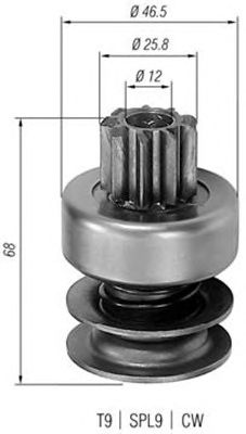 Pinion electromotor