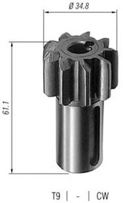 Pinion electromotor