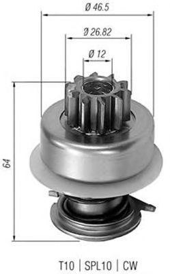 Pinion electromotor