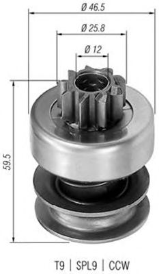 Pinion electromotor