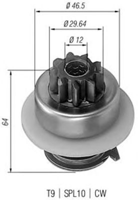 Pinion electromotor BMW