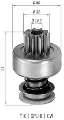 Pinion electromotor