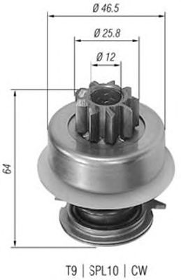 Pinion electromotor