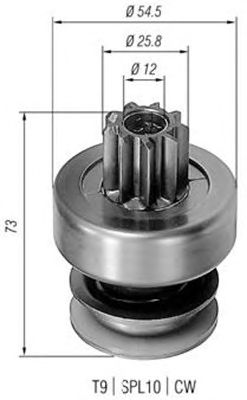 Pinion electromotor