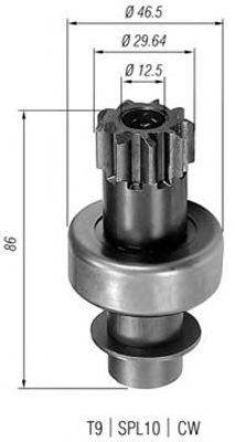 Pinion electromotor