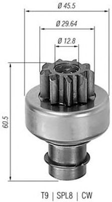 Pinion electromotor