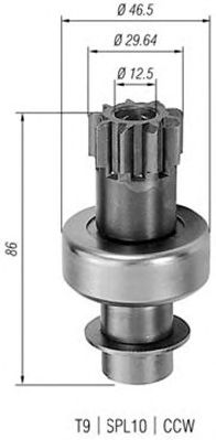 Pinion electromotor