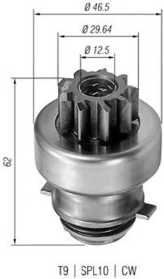 Pinion electromotor