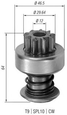 Pinion electromotor