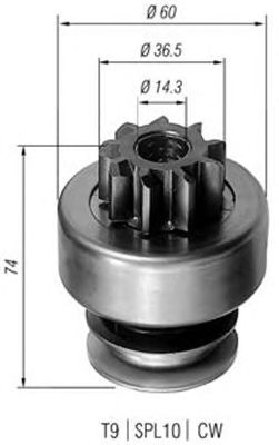 Pinion electromotor