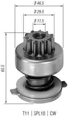 Pinion electromotor