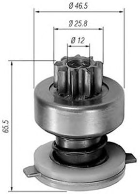 Pinion electromotor