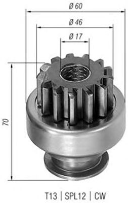 Pinion electromotor