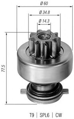 Pinion electromotor ALFA ROMEO