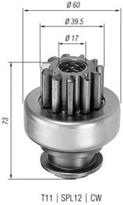 Pinion electromotor