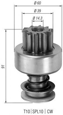 Pinion electromotor