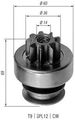 Pinion electromotor