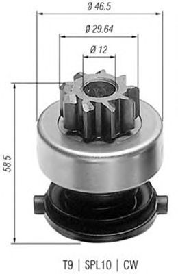 Pinion electromotor FORD