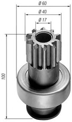 Pinion electromotor