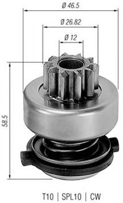 Pinion electromotor FORD 1,1-2,0 1,6D 2,3D ESCORT/FIESTA/SIERRA