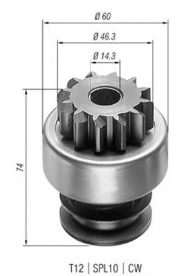 Pinion electromotor