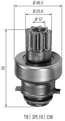 Pinion electromotor