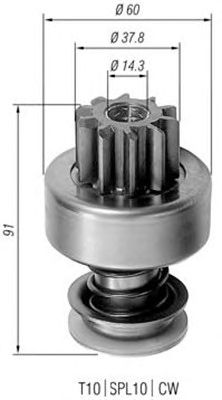 Pinion electromotor