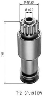 Pinion electromotor