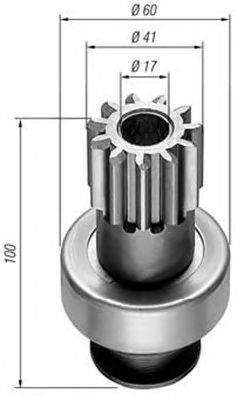 Pinion electromotor