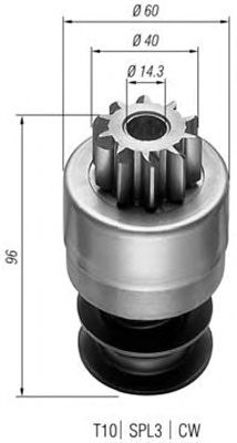 Pinion electromotor