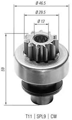 Pinion electromotor RENAULT