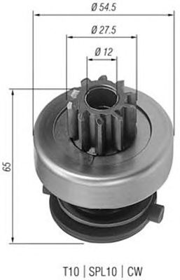 Pinion electromotor