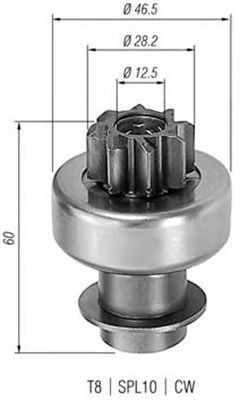 Pinion electromotor