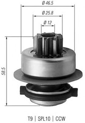 Pinion electromotor