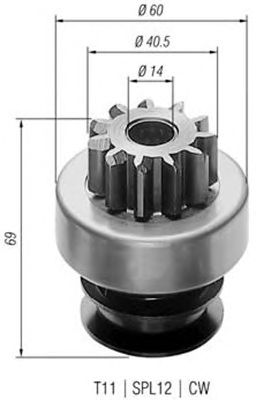 Pinion electromotor