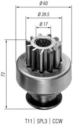 Pinion electromotor