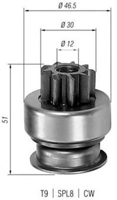 Pinion electromotor