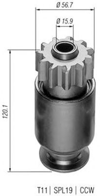 Pinion electromotor