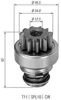 Pinion electromotor