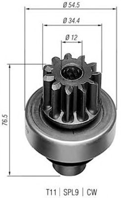 Pinion electromotor