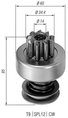 Pinion electromotor