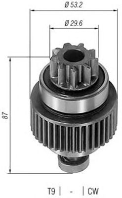 Pinion electromotor OPEL