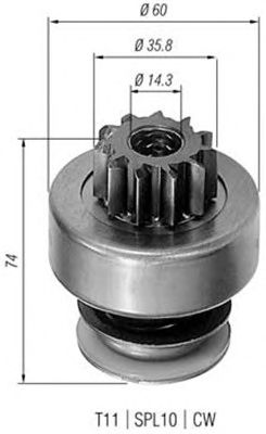 Pinion electromotor