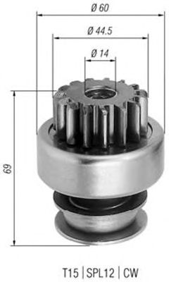 Pinion electromotor